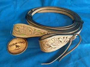 Turn-Two  Equine Mesquite Canyon 5/8" X 8'  Harness Leather Split Reins  469013 - Picture 1 of 3