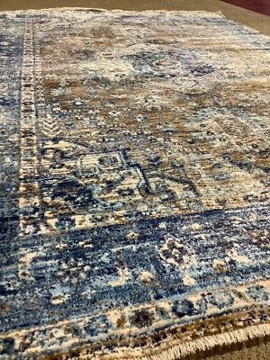Blue Oriental Rug - Dynamic Rugs - Dakota - 5'5" x 7'7" - Polyester 6644-850 - Image 1 of 4
