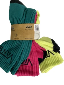 Vans off the wall Men's 3-pack Classic Cushioned Crew Socks Size 6.5-9 - Picture 1 of 14