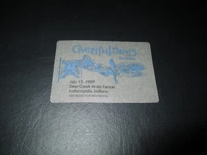 GRATEFUL DEAD BACKSTAGE PASS DEER CREEK MUSIC CENTER INDIANA JULY 7/15/89-1989 - Picture 1 of 2