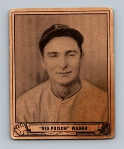 1940 Play Ball #104 Paul Waner GD-VG Pittsburgh Pirates HOF Baseball Card - Picture 1 of 2