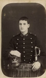 Frankreich Angouleme Militär Portrait Uniform altes CDV Foto Braud 1880 - Bild 1 von 3
