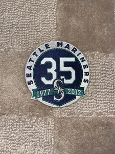 2012 Seattle Mariners 35th Anniversary Season Jersey Emblem Logo Sleeve Patch - Picture 1 of 1