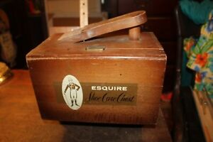 Poitrine d'entretien vintage en bois Esquire sans accessoires 