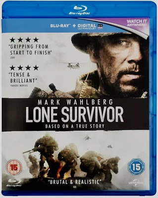Lone Survivor (Blu-Ray-2014, 1-Disc) Mark Wahlberg. **"BASED ON A TRUE STORY"** - Image 1 of 4