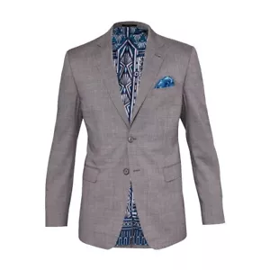Ted Baker 'Debonair' Mens 2 Button Wool Sport Coat (38 Regular, Light Grey) $489 - Picture 1 of 2