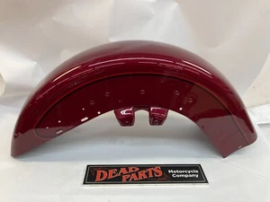 Harley pre-14 red Ultra Roadking bagger front fender look - Picture 1 of 5