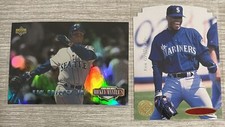 1994 Upper Deck Mickey Mantle's Long Shots Ken Griffey MM10 & 1995 SP #185 C
