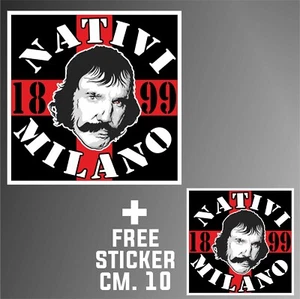 Aufkleber Brigade Ultras Kurve Mailand Sticker Decal aufkleber +1 FREE STICKER CM.10 - Bild 1 von 3