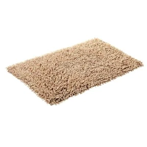 Knightsbridge Chenille Shaggy 220 GSF Non Skid Back Bath Rug 17 x 24 - Picture 1 of 32
