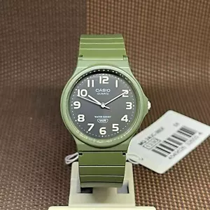 Casio MQ-24UC-3B Pop Black Analog Green Resin Matte Quartz Casual Unisex's Watch - Picture 1 of 7