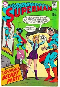 SUPERMAN COMICS #218 Juli 1969 Fine/Very Fine 15 Cent Silver Age - Bild 1 von 2