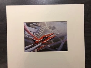 Red Arrows Flying Picture. Unframed Print. - Picture 1 of 3