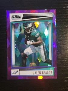 /299 Jalen Reagor Purple Cubic 2022 Score Parallel Philadelphia Eagles - Bild 1 von 2