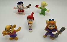 RARE Vintage 1991 Disney Kelloggs Set Of 5 Characters 2" PVC Figures