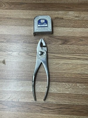 Cinta métrica Globemaster vintage 12 pies y 4110 alicates Foto 1 de 4