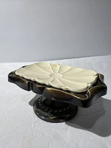 Vintage Amerock Carriage House Brass Soap Dishes/Holders Pedestal 1970's - Picture 1 of 9