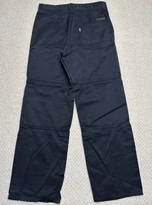 Vtg 90s Levis SilverTab Baggy Jeans Women Size 9 (31x31) Nylon Twill Black Sheen - Picture 1 of 14