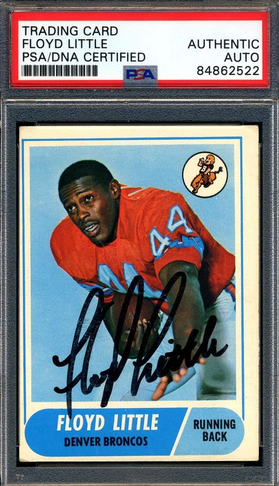 Floyd Little PSA DNA Signed 1968 Topps Rookie Autograph - Image 1 of 1
