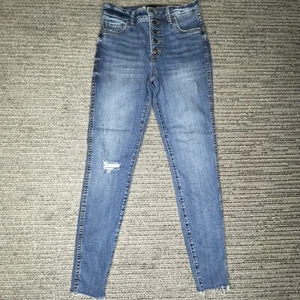 Kut From The Kloth Size 00 Girls Jeans Donna High Rise Ankle Skinny Denim Blue - Picture 1 of 2