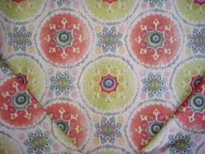 17-1/4 AÑOS TEXTILES VILBER IMPORTADOS RUBOR AZUL IKAT CORTINAS TAPICERÍA TELA - Imagen 1 de 5