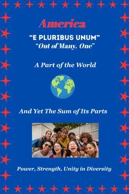 Pôster Mensagem de Unidade e Força Campanha Tamanho 16.5×23.3 (Tamanho A2 UE) Sem Moldura - Imagem 1 de 2