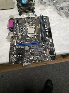 MSI H61M-P23 (B3) (MS-7680 Ver: 3.1) Motherboard i3-2100 4GB DDR3 FREE SHIP - Picture 1 of 9