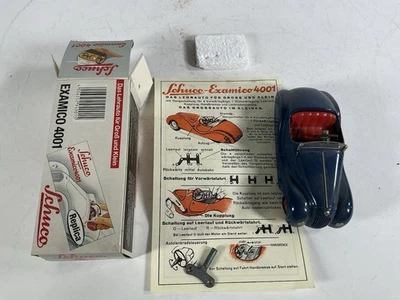 Schuco Examico Alemania 4001 Azul Roadster Windup Coche Reproducción 2002 Sin usar, en caja Foto 1 de 4