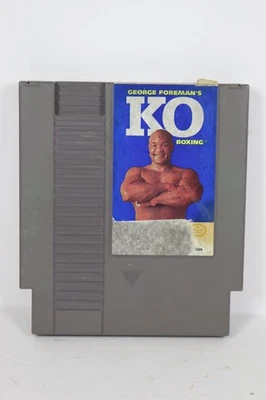 George Foreman's KO Boxing (Nintendo, NES, 1992) Authentic Tested - Image 1 of 4
