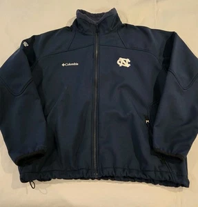 Columbia UNC CAROLINA Spellout Men's Fleece Lined Full Zip Jacket Size XL - Picture 1 of 9