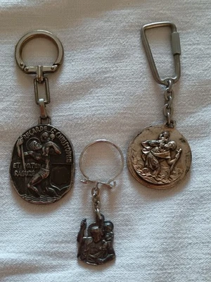 lot de 3 porte clé " saint Christophe " - Photo 1/2