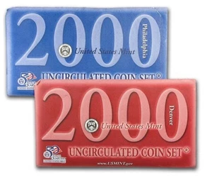 2000 Uncirculated Coin Set U.S Mint Original Government Packaging OGP - Picture 1 of 4
