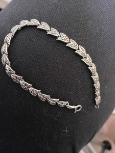Beautiful Silver Marcasite Bracelet - Picture 1 of 4