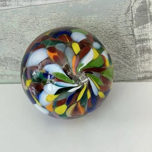 Mundgeblasene bunte Kunst Glaskugel Blick Kugel Freundschaft Sonnenfänger Ornament 4 Zoll - Bild 1 von 5