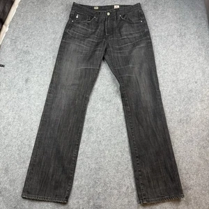 Adriano Goldschmied Jeans The Protege Black Straight Leg Mens Actual Size 32x33 - Picture 1 of 13