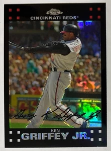 Ken Griffey Jr. 2007 Topps Chrome Rifrattore #186 - Cincinnati Reds *Fossetta* - Foto 1 di 4