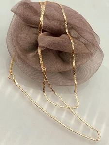 Collar 50 cm CADENA DE PLACAS 750 oro amarillo 18 quilates cadena de oro unisex👍zart - Imagen 1 de 3