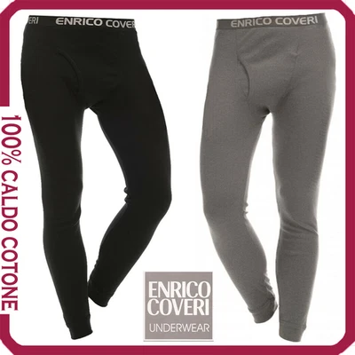 Calzamaglia Termica Uomo Invernale 100% Caldo Cotone Mutande Lunghe con Apertura - Immagine 1 di 4