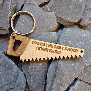 REGALOS PERSONALIZADOS PARA ÉL PADRE DÍA REGALO CUMPLEAÑOS SIERRA HERRAMIENTAS LLAVERO PAPÁ MAMÁ - Imagen 1 de 5