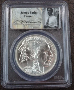 2001-D American Buffalo Unc Silver Dollar PCGS MS 69 James Earl Fraser - Picture 1 of 4