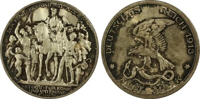 GERMANY - German State - Prussia - 1913 2 Marks Napoleon's Defeat - PCGS MS-65 - Image 1 of 3