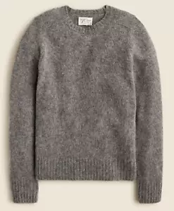 NWT J Crew 100% Brushed Wool Crewneck Sweater in Gray - Picture 1 of 2