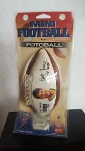 NEW! NIP BRETT FAVRE Mini Football w/Kicking Tee by Fotoball signed & #45/2900 - Picture 1 of 5