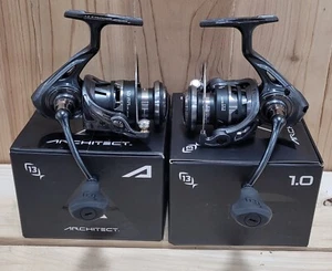 13 FISHING " ARCHITECT 1 " 1.0 5.2:1 SPINNING REEL 8 BEARINGS ** LOT OF 2 ** NEW