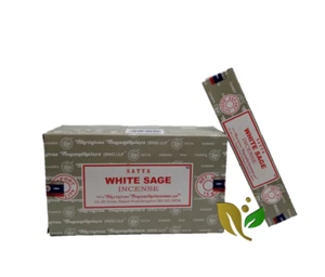 INCIENSO WHITE SAGE SATYA CAJA DE 12 CAJITAS - Imagen 1 de 1