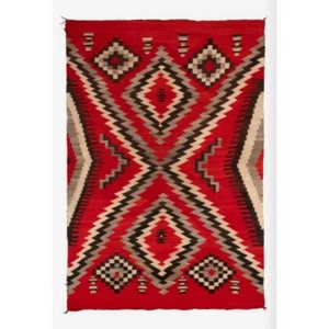 Hand Woven Navajo Wool Rug Native American style Southwest area Rug Size 9x12 - Picture 1 of 1