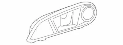 OEM NUEVO 2011-2019 Ford Fiesta hatchback sedán ST mango interior Be8Z-5422600-Ab Foto 1 de 2