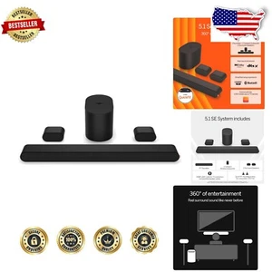 Dolby Atmos 5.1 Soundbar with QuickFit Wireless Subwoofer - Perfect Home Theater - Picture 1 of 21