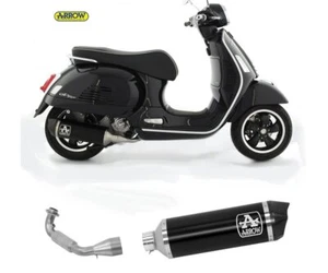 Escape Completo Kat Arrow Urban Negro Piaggio Vespa Gts 300 Hpe 2021 > 2023 - Imagen 1 de 3