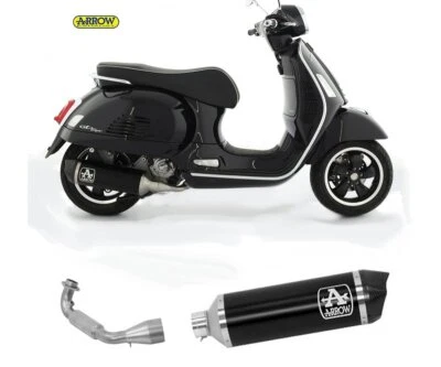 Escape Completo Kat Arrow Urban Negro Piaggio Vespa Gts 300 Hpe 2021 > 2023 - Imagen 1 de 3